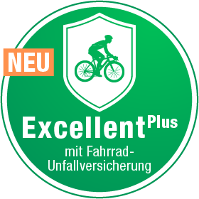 Excellent Plus mit Fahrrad-Unfallversicherung